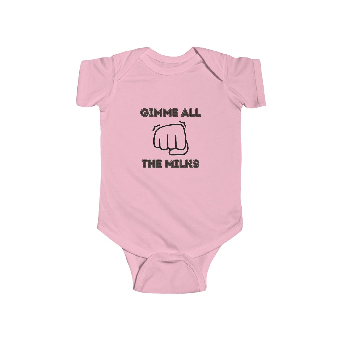 "Gimme All The Milks" Funny Baby Onesie