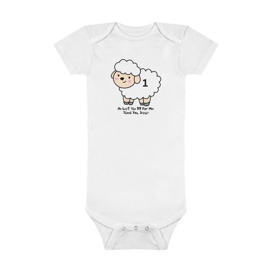 He Left The 99 Baby Short Sleeve Onesie®